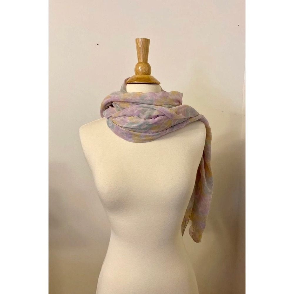 Pastel Floral‎ Scarf - Picture 3 of 3